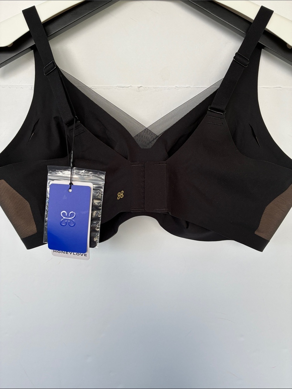 Honeylove CrossOver Bra Smooth Black Wireless Support Bra 2X - Picture 8 of 17